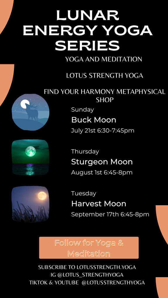 Lunar Energy Series breakdown. This new series is offered during the full moon to capture your peak energy flow for new beginnings. 